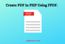 Create PDF in PHP Using FPDF.